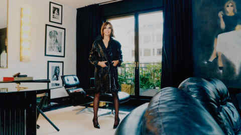 Carine Roitfeld at home in Paris