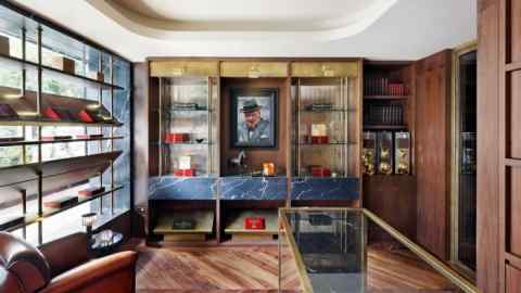 The new shop space of Tomtom Cigars, redesigned by Mayfair design practice OWN London