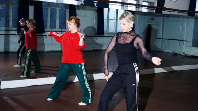 Polly Bennett (left) and the author in a dance studio at Islington Arts Factory, London