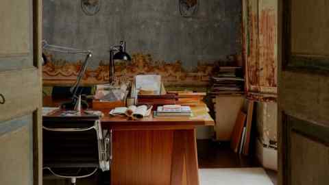 Benedetta Tagliabue’s studio space, with a table by Enric Miralles