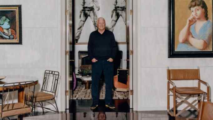 Larry Gagosian at his Upper East Side apartment