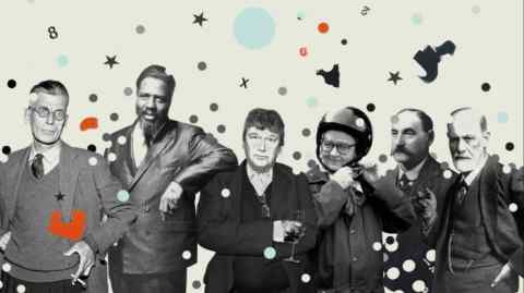 From left: Samuel Beckett, Thelonious Monk, Rowley Leigh, Jennifer Paterson, Benjamin Love, Sigmund Freud