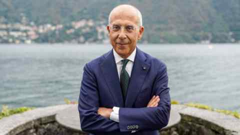 Francesco Starace, chief executive of Enel stands with his arms crossed