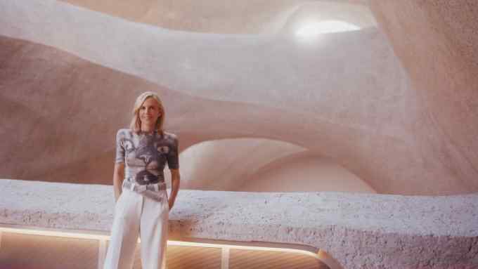 Tory Burch photographed at the Richard Gilder Center for Science, Education and Innovation at the American Museum of Natural History, New York, where her SS24 collection was shown in September 2023