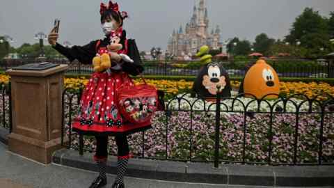 Disneyland Shanghai has kept some parts of the theme park closed, to minimise the risk of coronavirus cases