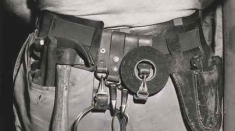 An American workman’s toolbelt in the late 1940s