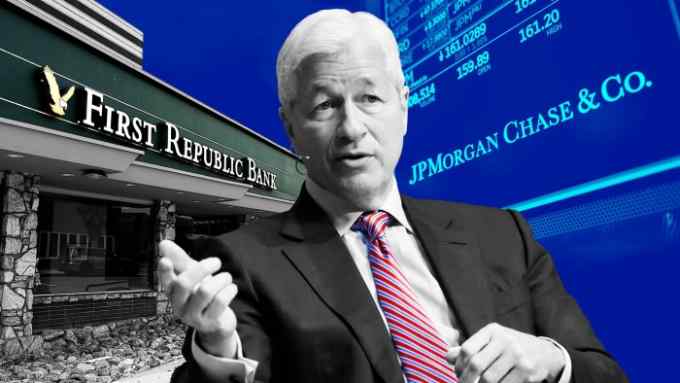 FT montage including photo of JPMorgan chief Jamie Dimon