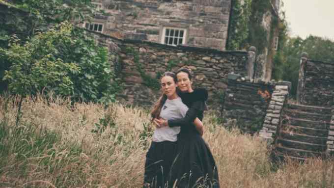 Tallulah and Amanda Harlech at Glyn Cywarch in North Wales