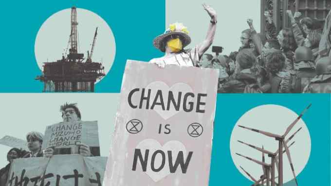 Pressure from protesters on climate change policies has led to shareholder pressure for change