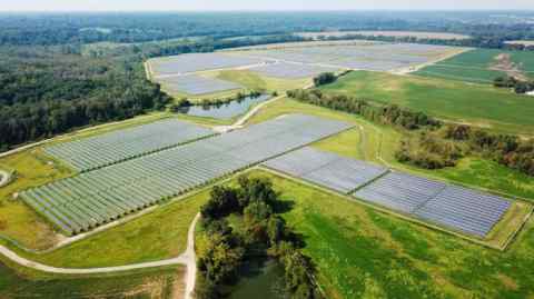 Sunny side up: the Hollyfield solar plant fulfils all the power needs of Darden School of Business
