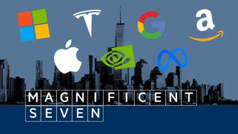 Logos for the so-called Magnificent Seven tech companies