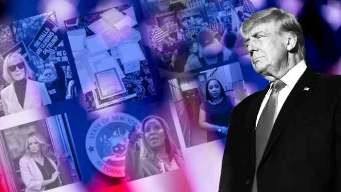 Montage of Donald Trump